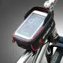 ZCP-1 GORGEOU Bicycle Phone Bag, Waterproof Universal Bicycle Frame Bag Mobile Phone Holder for Any Mobile Phone, 6 inches ZCP-1 GORGEOU Bicycle Phone Bag, Waterproof Universal Bicycle Frame Bag Mobile Phone Holder for Any Mobile Phone, 6 inches
