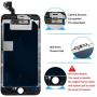 for iPhone 6S Plus Screen Replacement Black with Front Camera,Proximity Sensor,Earpiece, Bsz4uov 3D Touch LCD Display Digitizer for A1687, A1634, A1699, Screen Protector, w/Repair Tools