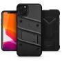 Zizo Bolt Cover - Case for iPhone 11 Pro Max with Military Grade + Glass Screen Protector & Kickstand and Holster (Black
