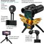 UNEGROUP Binoculars for Adults, 10x42 HD Low Light Night Vision Compact Binocular, Waterproof Lightweight Binocular Prism FMC BAK4 for Outdoor Birdwatching Sports Games with Smartphone Adapter Tripod