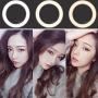 Qiilu LED Ring Light, 10 inch LED Ring Light Living Broadcast Selfie Fill Lamp Dimmable 3 Light Modes(Aluminum Alloy)