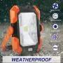 Portable LED Work Light,BEIEN Rechargeable Solar Work Lights 4400 mAh,Waterproof COB Flood Light with Magnetic Hanging Hook,30W 1000LM for Car Repairing,Camping,Hiking,Backpacking,Fishing Portable LED Work Light,BEIEN Rechargeable Solar Work Lights 4400 mAh,Waterproof COB Flood Light with Magnetic Hanging Hook,30W 1000LM for Car Repairing,Camping,Hiking,Backpacking,Fishing