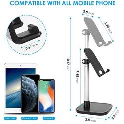 AONKEY Cell Phone Stand, Height Angle Adjustable Desk Phone Holder, Compatible with iPhone 11 Pro Max SE XS XR X 6 6S 7 8 Plus, All Mobile Phones & Other 4-11 inch Devices