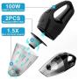 Silipower Handheld Cordless Vacuum Cleaner, Portable Rechargeable Hand Vac with Quick Charge Battery Lightweight Wet & Dry for Car Kitchen Home Cleaning