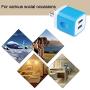 Wall Charger, Sicodo 3 Pack 2.1A Home Travel Dual Port Plug Wall Charging Block Compatible with iPhoneX,8,7,6s,6s Plus,Tablet,Samsung Galaxy S8, S7 Edge, HTC, LG, Sony, Nokia, Motorola and More
