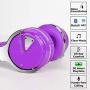 COWIN E7 Active Noise Cancelling Bluetooth Headphones with Microphone Deep Bass Wireless Headphones Over Ear, Comfortable Protein Earpads, 30H Playtime for Travel Work TV Computer Phone - Purple
