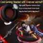 Gaming Headset for Xbox One,PS4,PC,Laptop,Tablet with Mic,Pro over Ear Headphones,Two Free 3.5mm Y Splitter,Noise Canceling,USB Led Light,Stereo Bass Surround for kids,Mac,Smartphones