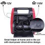 CARTMAN AC/DC Heavy Duty Air Compressor, Air Inflator for Home (110V) and Car (12V)