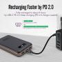 imuto 10000mah 18W PD QC 3.0 Portable Charger Power Bank USB C with LCD Display External Battery Charger Fast Charge for iPhone11 Pro XR Max 8 Plus, Samsung Note S9, Nintendo Switch, iPad Pro