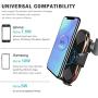 Wireless Charger Car Touch Sensing Automatic Retractable Clip Fast Charging Compatible for iPhone Xs Max/XR/X/8/8Plus Samsung S9/S8/Note 8
