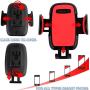 Cup Phone Holder - Smart Phone Car Mount and Air Vent Holder in Red for All Phones,Android Phone Compatible - Adjustable Base 360 - Degree Rotation - Goose Neck - Stand Strap Easy Installment BOGALO