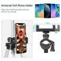 10" Selfie Ring Light with Tripod Stand & Cell Phone Holder for Live Stream Makeup - GLCON Dimmable LED Camera Ringlight for YouTube Video Tiktok Photography - Ring Light for iPhone Android (Silver)