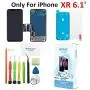 Premium Screen Replacement for iPhone XR (6.1 inch) Touch LCD Complete Repair kit - Digitizer Display Glass Replacement with Back Plate, Waterproof Adhesive, Tempered Glass, Tools, Instruction Premium Screen Replacement for iPhone XR (6.1 inch) Touch LCD Complete Repair kit - Digitizer Display Glass Replacement with Back Plate, Waterproof Adhesive, Tempered Glass, Tools, Instruction