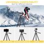 Phone Tripod, Torjim 50-inch Extendable and Lightweight Aluminum Tripod Stand with Bluetooth Remote Shutter, Phone Clip, Portable Travel Tripod for Photography, Video Recording, Vlogging, and More