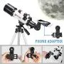 Moutec Telescope for Kids and Beginners with Backpack Smartphone Adapter, Portable Astronomical Travel Telescope, 70mm Refractor - Great Astronomy Gift for Kids to Explore Moon Space Moutec Telescope for Kids and Beginners with Backpack Smartphone Adapter, Portable Astronomical Travel Telescope, 70mm Refractor - Great Astronomy Gift for Kids to Explore Moon Space