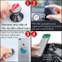 Romuto Magnetic Phone Car Mount, [ 2 Pack ] Cell Phone Holder for Car Dashboard [ Strong Magnets ]Universal 360° Rotation Magnet Car Phone Mount Fits iPhone Xs Max XR X 8 7 6S 6 Plus Most Smartphones