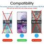 amFilm Ultra Glass Screen Protector for Galaxy S20 Plus, (2 Pack) UV Gel Application, Tempered Glass, Compatible with UltraSonic Fingerprint Scanner for Galaxy S20 Plus (2020)