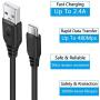 Dual Port Car Charger USB Plug Android Phone C Charger Fast Car Power Adapter in USB Plug Home Wall Charger 2Pcs 6.6FT Type C Cable for Samsung A70 Galaxy S20 Plus A10e A20 A50 A51 A71 LG K51