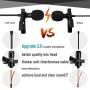 PoP voice Professional Lavalier Lapel Microphone Omnidirectional Condenser Mic for iPhone Android Smartphone,Recording Mic for Youtube,Interview,Video