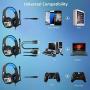 Stereo Wired Noise Cancelling PS4 Xbox one Headset Playstation 4 Gaming Headset with Microphone Volume Control Over On Ear Deep Bass Surround Sound Headphone Earphones PC Tablet Laptop
