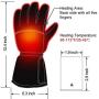 Autocastle Rechargeable Electric Battery Heated Gloves for Men and Women,Outdoor Indoor Battery Powered Hand Warmer Glove Liners for Climbing Hiking Cycling,Winter Must Have Thermal Heated Gloves