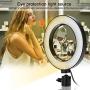 Leyeet 6 Inch Ring Shape Photography Lighting 3 Colors Adjustable Fill Light USB Interface