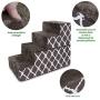 Made in USA Foldable Pet Steps/Stairs with CertiPUR-US Certified Foam for Dogs and Cats by Best Pet Supplies