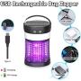 Bug Zapper Solar Powered, Electric Mosquito Zappers Killer, Anysun Portable Camping Lantern with SOS Emergency Light, Rechargeable Insect Fly Pest Attractant Trap for Outdoor Indoor Patio Backyard