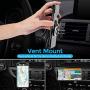 Cell Phone Ring Holder Stand, 3 in 1 MR. YLLS Universal Air Vent Car Phone Mount and Finger Grip Ring Kickstand, 360°Rotation & 90°Flip(Red)
