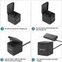 Artman Hero 8/7/6 1500mAh Replacement Batteries(2-Pack) and 3-Channel LED USB Storage Charger Compatible with GoPro Hero 8 Black,Hero 7 Black,Hero 6 Black(Fully Compatible with Original)