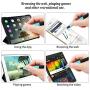 Digiroot Universal Stylus,[2-in-1] Disc Stylus Pen 2019 Updated Touch Screen Pens for All Touch Screens Cell Phones, Tablets, Laptops with 9 Replacement Tips(6 Discs, 3 Fiber Tips) - (Blue)