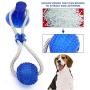 ANTIFUR Suction Cup Dog Toy, Pet Rubber Ball Toy with Suction Cup - Dog Chew Bite Rope Toy - Dog Interactive Chewing Biting Toys - Dental Care Teeth Cleaning Tools for Dogs Puppy Cats