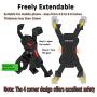 YQXCC Bike Phone Mount Bicycle Holder/Bike Accessories/Bike Phone Holder /360° Rotation Universal Cradle Clamp for iOS Android Smart Phone (Black)