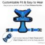 rabbitgoo Cat Harness and Leash for Walking, Escape Proof Soft Adjustable Vest Harnesses for Medium Large Cats, Easy Control Breathable Pet Safety Jacket with Reflective Strips & 1 Metal Leash Ring
