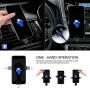Gravity Car Phone Mount, iVoler Hands Free Auto Lock One Handed Air Vent Cradle Auto Release Cell Phone Holder One-Handed Design Compatible iPhone Xs MAX X 8 7 6 Plus Samsung S9 S8 S7 Note Matte Black