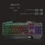 Havit Keyboard Rainbow Backlit Wired Gaming Keyboard Mouse Combo, LED 104 Keys USB Ergonomic Wrist Rest Keyboard, 4800 Dots Per Inch 6 Button RGB Mouse for Windows Gamer Desktop, Computer (Black)