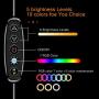 EEIEER 10" RGB Ring Light with Stand, Mini LED Dimmable Circle Light, Makeup Flash Light with Cell Phone Holder Desktop Ring Lights kit for Live Stream/Makeup/Video/Photography (Black, 10 inch)