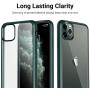 CASEKOO Crystal Clear Compatible with iPhone 11 Pro Max Case, [Anti-Yellowing] Shockproof Protective Hybrid Phone Cases Slim Lightweight Cover for iPhone 11 Pro Max (6.5 inch) 2019 - Midnight Green
