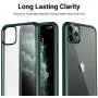 CASEKOO Crystal Clear Compatible with iPhone 11 Pro Max Case, [Anti-Yellowing] Shockproof Protective Hybrid Phone Cases Slim Lightweight Cover for iPhone 11 Pro Max (6.5 inch) 2019 - Midnight Green