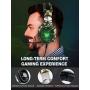 RUNMUS Gaming Headset for PS4, Xbox One, PC Headset w/Surround Sound, Noise Canceling Over Ear Headphones with Mic & LED Light, Compatible with PS4, Xbox One, Nintendo Switch, PC, PS3, Mac, Laptop