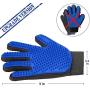 [Upgrade Version] Pet Grooming Glove - Gentle Deshedding Brush Glove - Efficient Pet Hair Remover Mitt - Enhanced Five Finger Design - Perfect for Dog & Cat with Long & Short Fur - 1 Pair