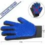 [Upgrade Version] Pet Grooming Glove - Gentle Deshedding Brush Glove - Efficient Pet Hair Remover Mitt - Enhanced Five Finger Design - Perfect for Dog & Cat with Long & Short Fur - 1 Pair
