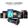 Dual USB Car Charger, FiveBox Phone Car Charger Adapter with 2 Pack Braided Micro USB Charging Cable 6ft Android Charger Cord for Samsung Galaxy S6/S7 Edge, J3 J7, LG stylo 2/3 Plus, LG G4 G3 K20 Plus