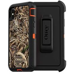 Otterbox Defender Series Screenless Edition Case for Iphone Xs & Iphone X - (NOT compatible with iPhone XR or XS Max) - Retail Packaging - (Blaze Orange/Black/Max 5 Camo)