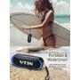 VTIN R4 Portable Bluetooth Speaker 12W，24H Playtime Small Bluetooth Speaker, IPX5 Waterproof Speaker, Built-in Mic, Support TF Card，Bluetooth Speaker 5.0 with Loud Volume& Immersive Sound for Phone/PC