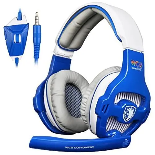 SADES WCG Gaming Headset for PS4 Xbox One Wired Gaming Headphones with Noise Canceling Mic, Over Ear Gaming Headphones for PC/MAC/PS4/Xbox One/Nintendo Switch Games SADES WCG Gaming Headset for PS4 Xbox One Wired Gaming Headphones with Noise Canceling Mic, Over Ear Gaming Headphones for PC/MAC/PS4/Xbox One/Nintendo Switch Games