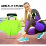 Running Armband with Airpods Bag Cell Phone Armband for iPhone 11/11 Pro/XR/XS/8/7, Water Resistant Sports Phone Holder Case with Touchscreen & Zipper Slot Car Key Holder for 6.5 inches Phone (Green)