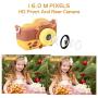 ROOCHL Kids Camera for Girls Gifts HD 2.0 Inches Screen Kids Video Camera Anti-Drop Children Selfie Toy Camera Mini Cartoon Child Camcorder for 3-14-Year-Old with Soft Silicone Case (Orange-Yellow)