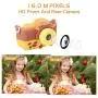ROOCHL Kids Camera for Girls Gifts HD 2.0 Inches Screen Kids Video Camera Anti-Drop Children Selfie Toy Camera Mini Cartoon Child Camcorder for 3-14-Year-Old with Soft Silicone Case (Orange-Yellow)