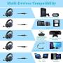NUBWO N9PRO Gaming Headset, for PS4, Xbox One, Switch, Mac, PC, Computer, LED Light, with Detachable Microphone, with Surround Sound Quality 3.5mm Volume Control, Black